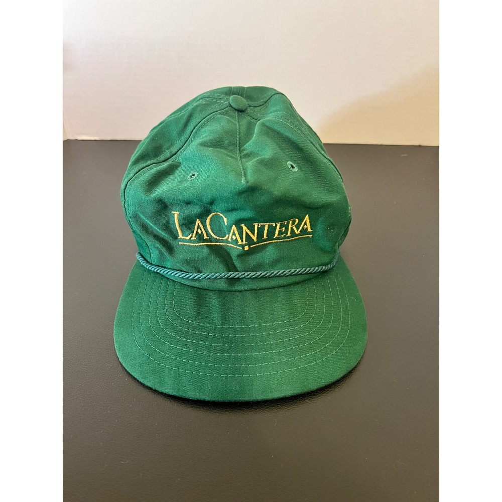 Vintage La Cantera San Antonio Texas Golf Rope Strapback Hat Green TexAce Cap